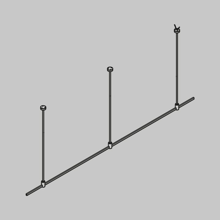 Основание Long для трековых светильников Maytoni Technical Flarity TFC-Flar-L01-B