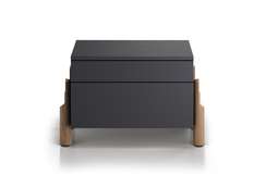 Тумба прикроватная Basic 2 ящика ширина 60 см (черный)