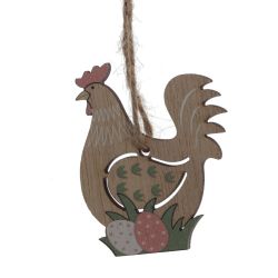 GAEM Набор из 8-ми изделий декоративных подвесных "Курица/Петух" (4,5*0,5*6), L12,5 W12,5 H1,5 см