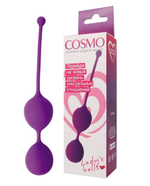 Вагинальные шарики Cosmo фиолетовые 16 см