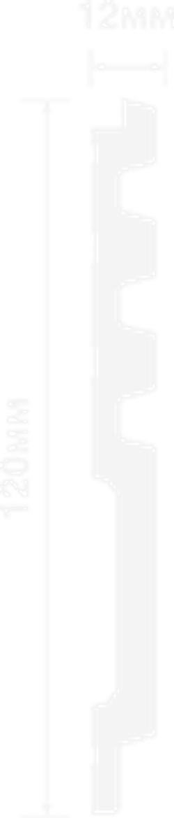 Стеновая панель HiWood декорированная, 270x12 см