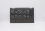 Верхняя панель с клавиатурой (топкейс) для ноутбука Lenovo Yoga C740-15IML 81TD раскладка - русская, с подсветкой, с фингерпринтом, тёмный (5CB0U43804), оригинал
