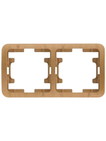 Рамка 2-я горизонтальная Makel Mimoza белая 22012