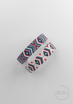 Схема PEYOTE, Схема браслета мозаичное плетение, узор из Miyuki Delica 11/0, файл PDF, №201