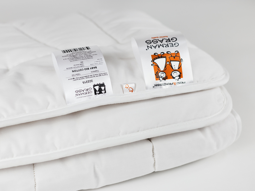 Одеяло детское легкое 100х150 German Grass Bioline Baby Bio Cotton Grass