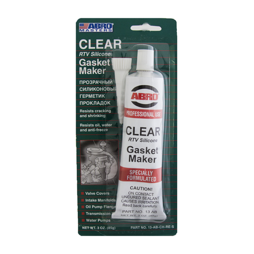 Герметик силиконовый Abro Masters, прозрачный, 85 г
