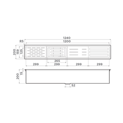 Встраиваемая сушка для посуды DRY-01-LG нерж.сталь/светлое золото (без вставок)