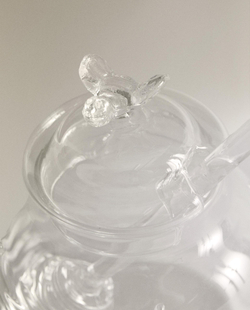 Zara Home сахарница из боросиликатного стекла, цвет прозрачный, 12 см