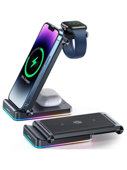 Беспроводная зарядная док-станция Joy Room 3 в 1 WQN-01