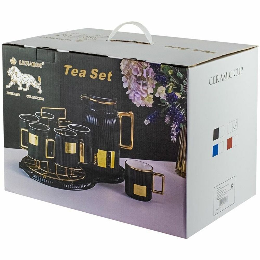 Lenardi 106-178 Чайный сервиз 10пр. 270 мл в под.уп.(х4)Фарфор