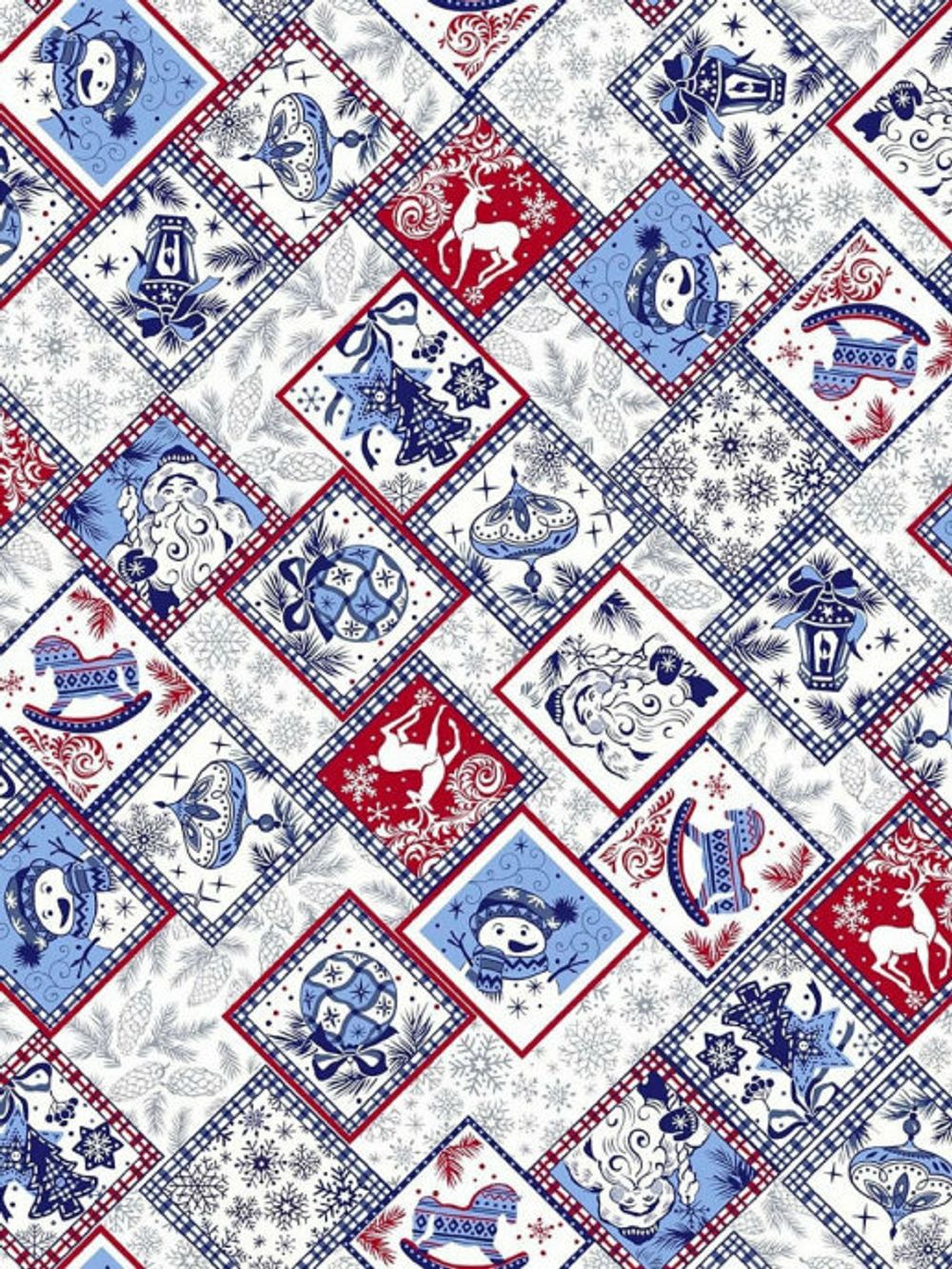Постельное белье Сказка "Зимние картинки" 1,5-сп Наволочка 50х70 см 1 шт Простынь на резинке 90х200 см Пододеяльник 145х215 см, перкаль