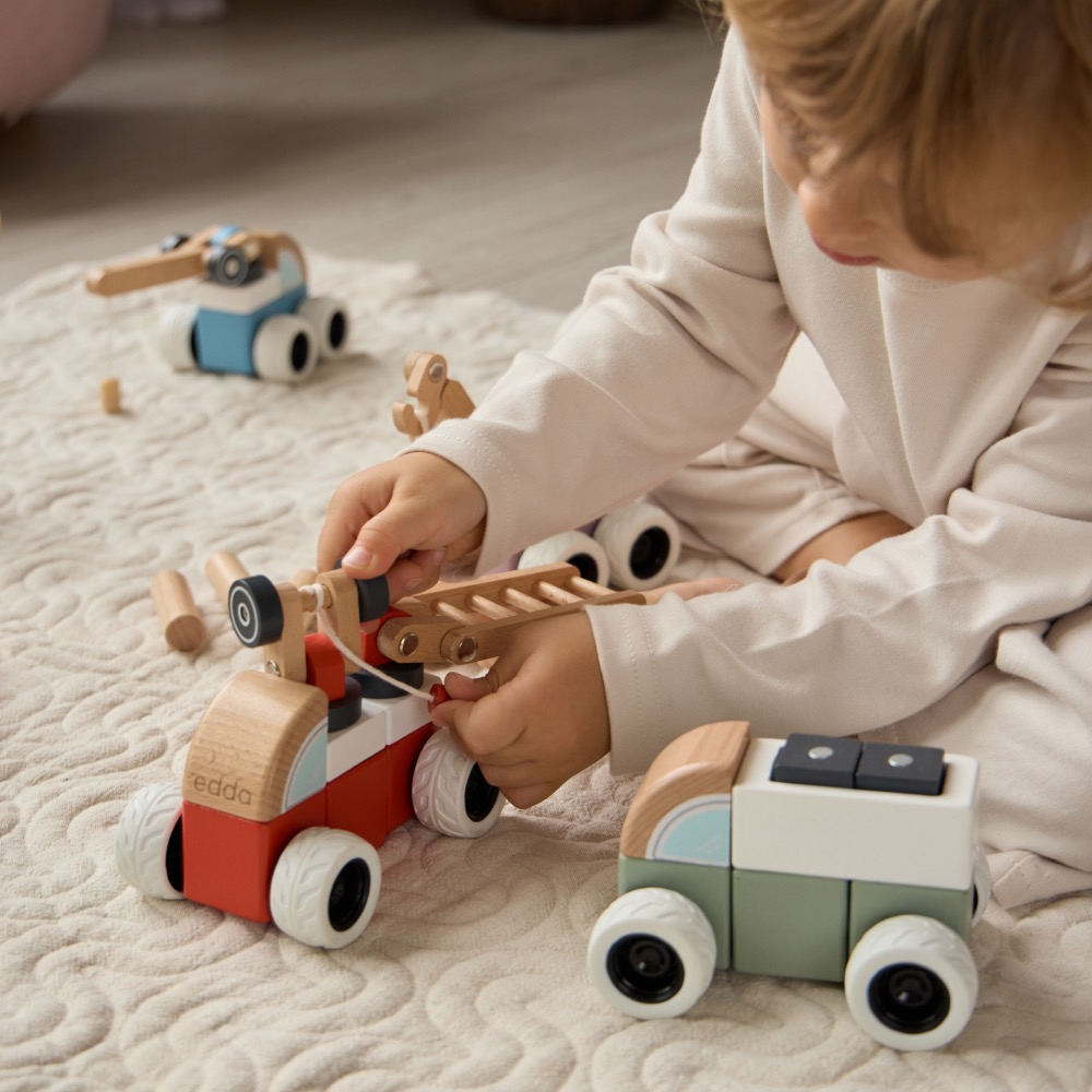 Машинка-конструктор edda, Пожарная машина