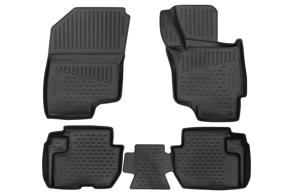 Коврики в салон для MITSUBISHI Outlander 2012 - правый руль, 4шт. (полиуретан) ELEMENT3DAN0111210