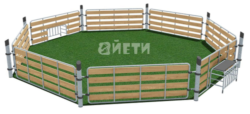 Ограждение спортивной площадки ЭКО 391001 для игры в уличный футбол