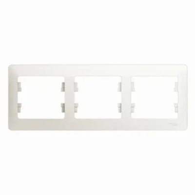 GLOSSA 3-постовая РАМКА, горизонтальная, ПЕРЛАМУТР