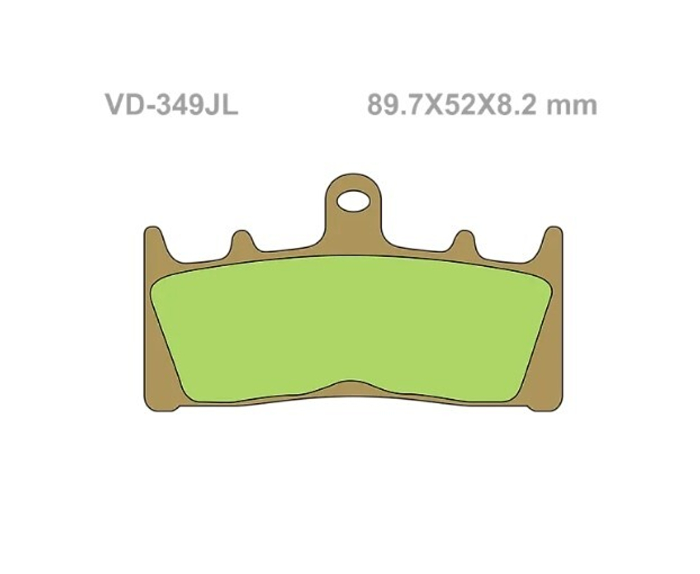Колодки тормозные Vesrah VD-349JL (FDB873)