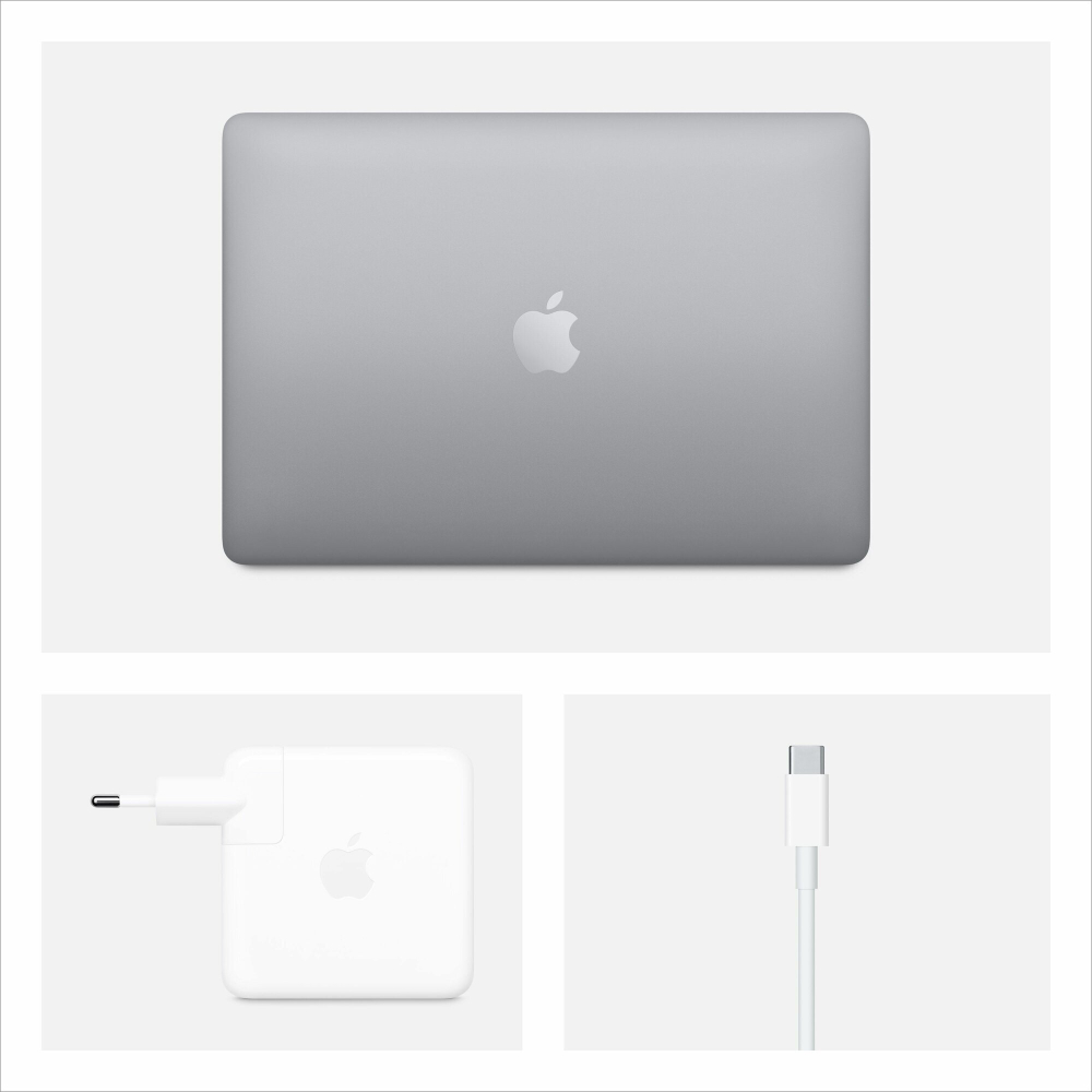 Ноутбук Apple MacBook Pro 13.3" A2251 (MWP42RU/A) /Intel Core i5 1038NG7 2.0ГГц/RAM 16GB/SSD 512GB/Intel Iris Plus graphics/2560*1600/Sonoma/Mac Os/Подсветка кл-ры: Да/серый. Состояние: C1