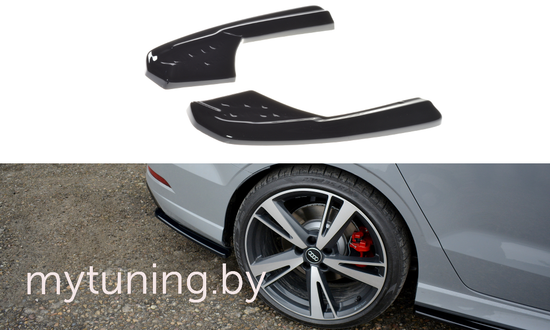 Сплиттеры бампера заднего боковые для AUDI RS3 8V Sedan (17-...)