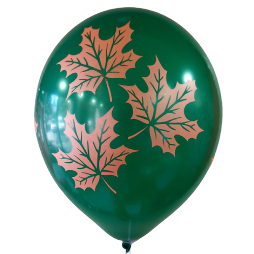 Шар 12" Листья ассорти ЗБ 10 шт