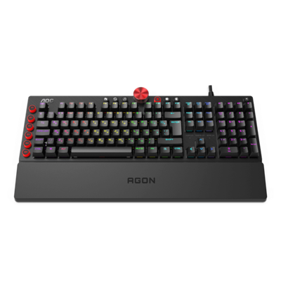 Механическая Игровая Клавиатура AOC AGK700 MX RED CHERRY RGB кабель 1,8м USB2.0 AGK700DR2R