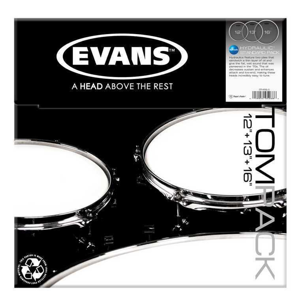 ETP-HYDGL-S Hydraulic Glass Standard Набор пластика для том барабана, 12"/13"/16", Evans