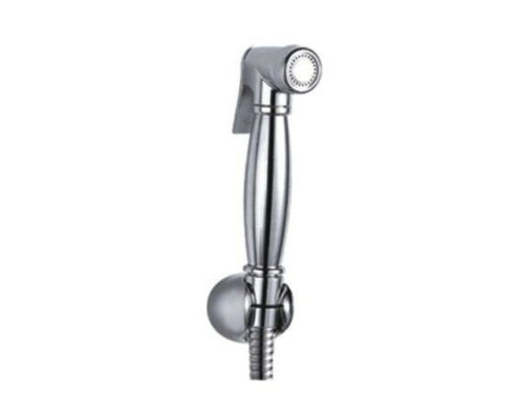 Гигиеническая лейка с настенным держателем Potato P38-2 цвет хром