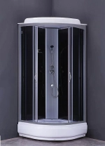 Душевая кабина Loranto CS-6610-25 G 100х100 прозрачное стекло/профиль хром