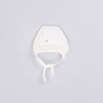 Чепчик "Молоко" из ажурного хлопка 0+