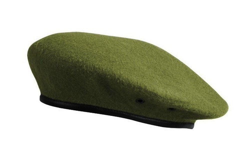 Берет оливковый бесшовный