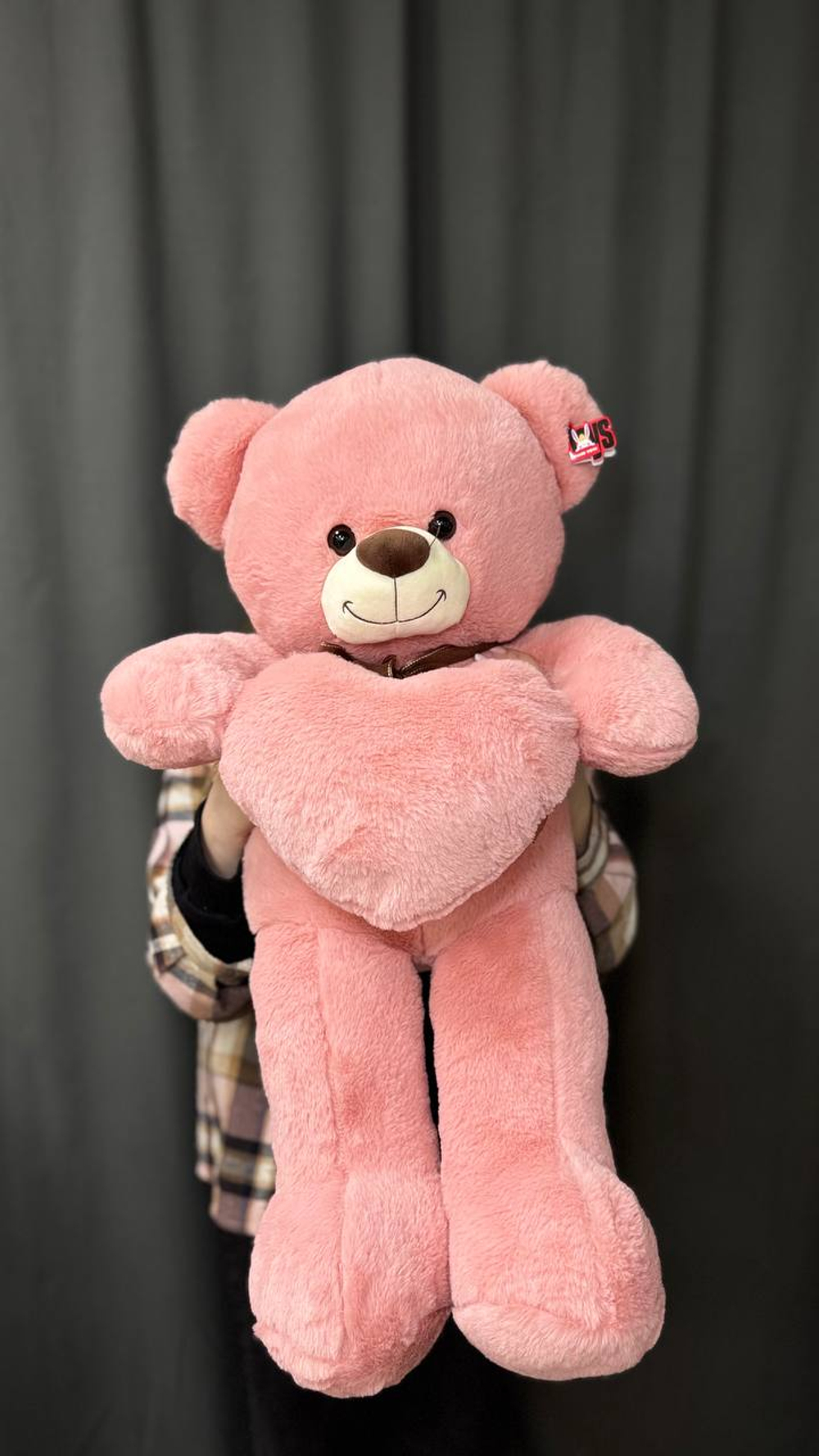 Розовый медведь "Сердце"