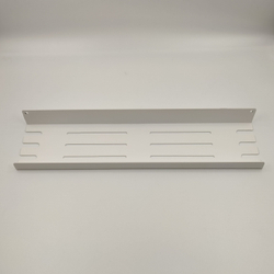 Полка MetaDec Holes настенная прямая, 40х10см белая, 1шт