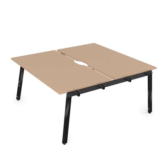 10БДНВ.264 Стол системы БЕНЧ, сдвоенный, на 2 рабочих места - начальный (1600*1235*750)