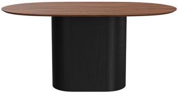 Стол обеденный Type овальный 160*95 см (орех/черный)