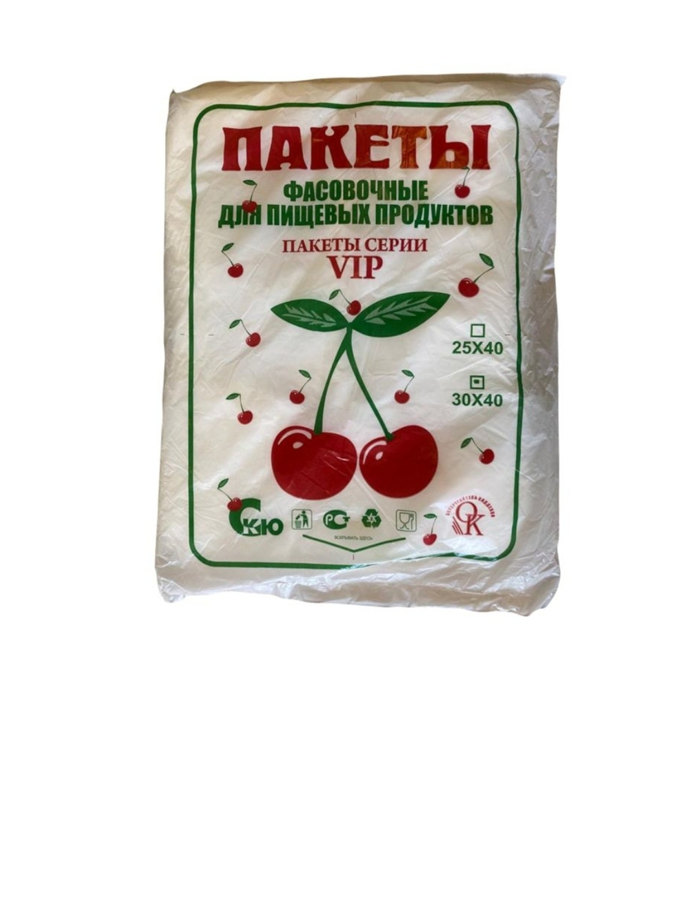 ПЛАСТ ВИП  ВИШНЯ 32*40 250 ШТ. 20 УП.