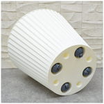 ГОРШОК ДЛЯ ЦВЕТОВ INGREEN SAND D320ММ, 15,8Л НА КОЛЕСИКАХ БЕЛЫЙ