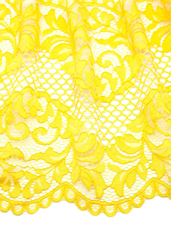 03-117 Кружево эластичное, 22 см, желтый