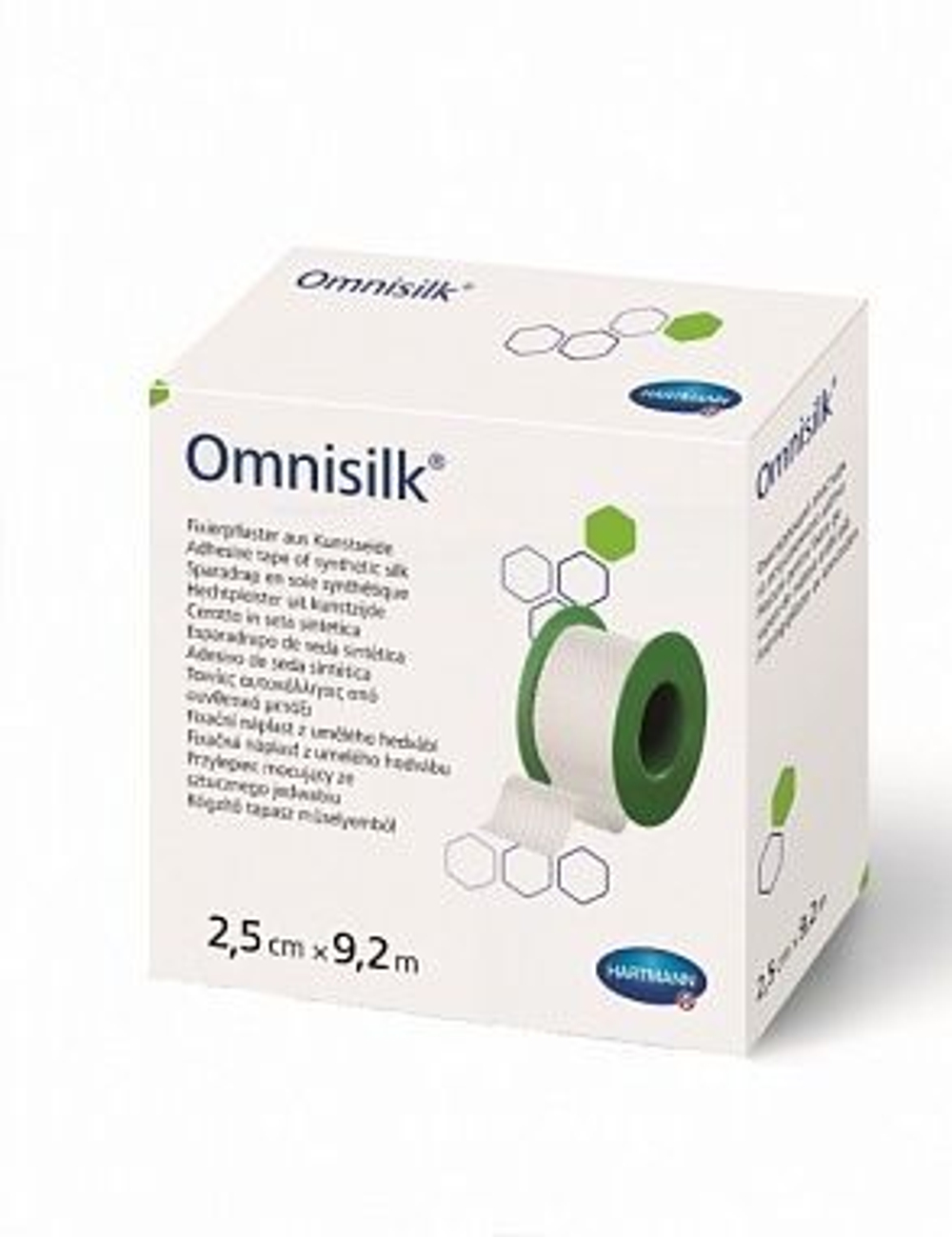 OMNISILK-фикс.пластырь из шелка 2,5см х 9,2м 1шт.