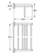 Полка для полотенец Grohe BauCosmopolitan 40462001 Хром
