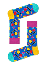 Носки унисекс Nineties Sock с геометрическими фигурами (Размер: 25) (Цвет: розовый)