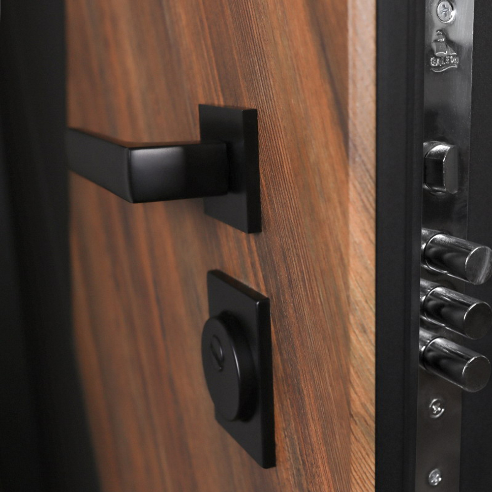 Стальная дверь "Plata" с зеркалом