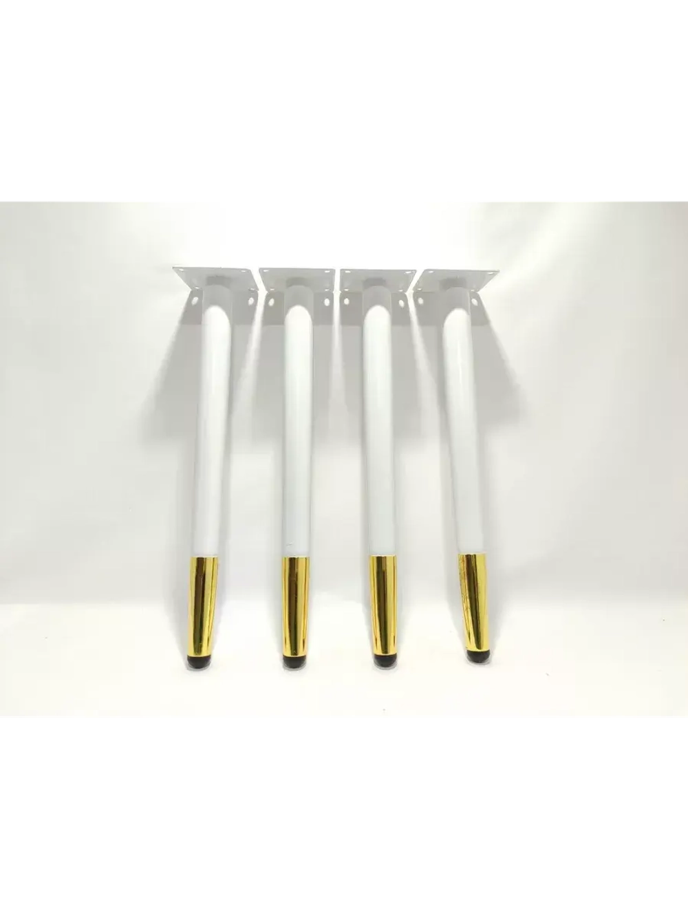 Ножки мебельные белые с золотом 400мм/4шт