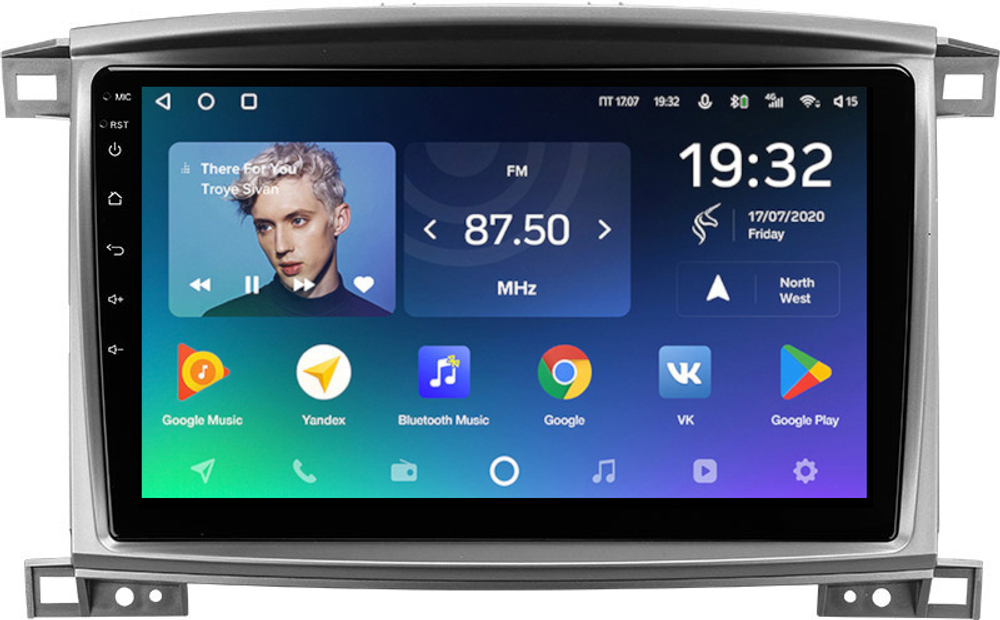 Магнитола для Toyota Land Cruiser 100, Lexus LX470 2002-2007 (экран климата снизу) - Teyes SPRO+ Android 10, ТОП процессор, 4-64, SIM-слот