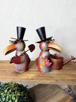 Декор в сад "Ворон-садовник" металлическая фигурка 16x8xH20 см / 18x8xH20 см от CAMPO Home & Garden