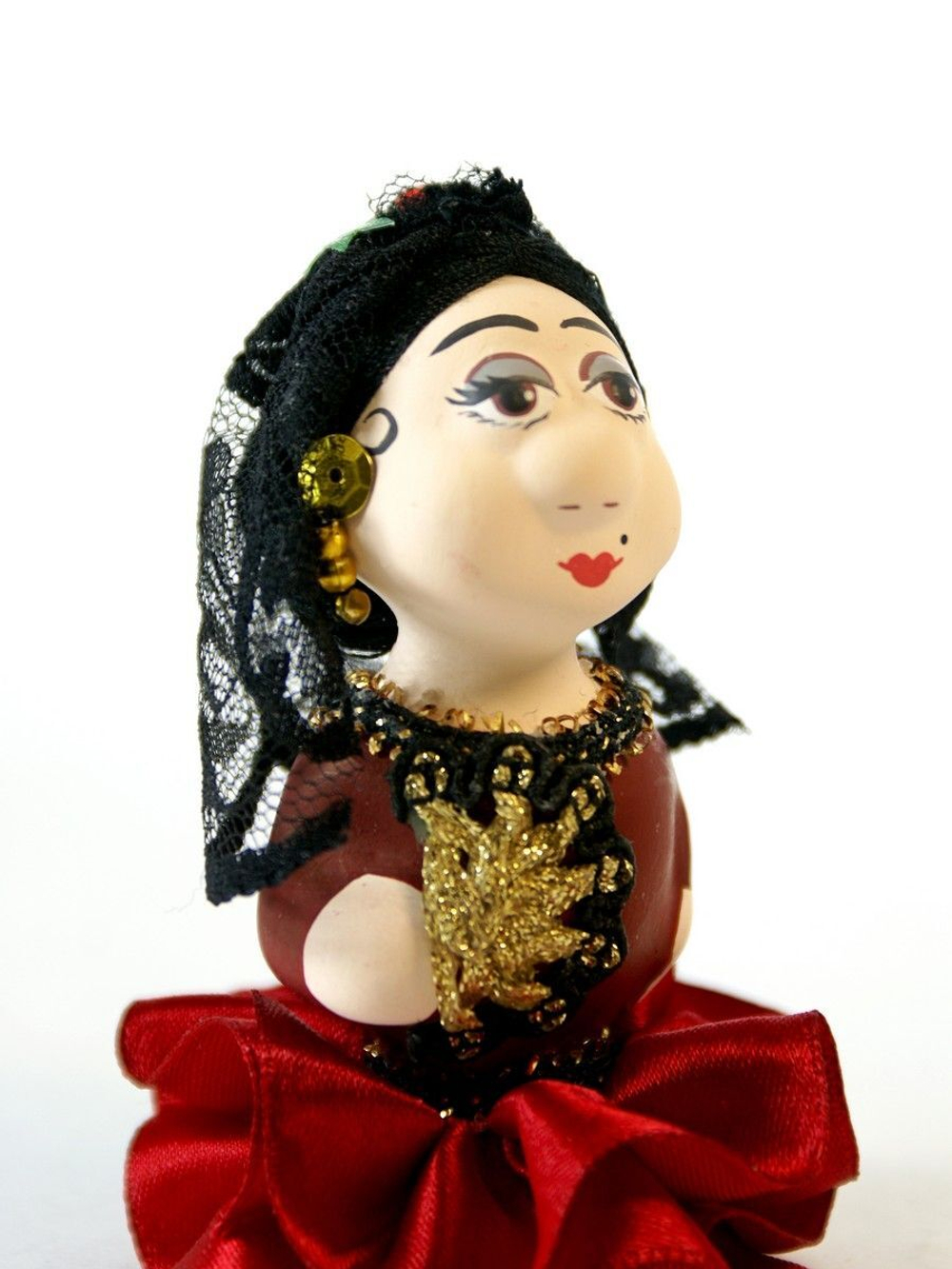 Кукла потешка фарфоровая Испаночка