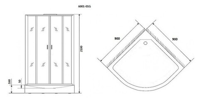Душевая кабина Niagara Premium NG-6001-01G