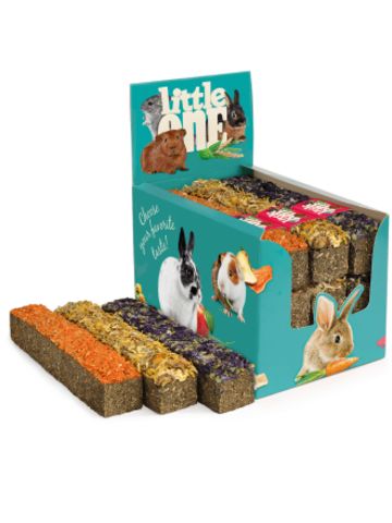 Little One лакомство для грызунов палочка из луговых трав ассорти 85 гр