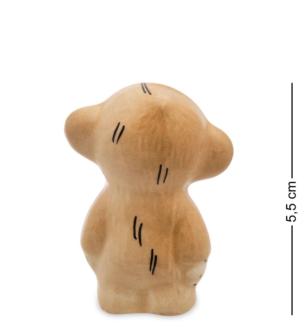 ГЛ- 859 Фигурка «Мартышка» цв. (Гжельский фарфор)