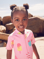 Купальник слитный на молнии для девочки Next AB7-029, Розовый