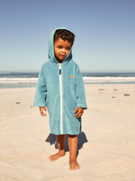 Халат махровый пляжный для мальчика Next E92-309, Голубой