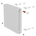 Дизайн-радиатор Royal Thermo Shift Q30 VC2050 - 12 секц. RAL9016